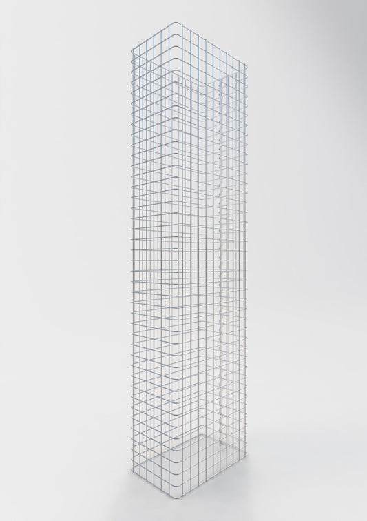 Schanskorfomheining lengte 52 cm, hoogte 180 cm, diepte 32 cm, maaswijdte 5 x 5 cm