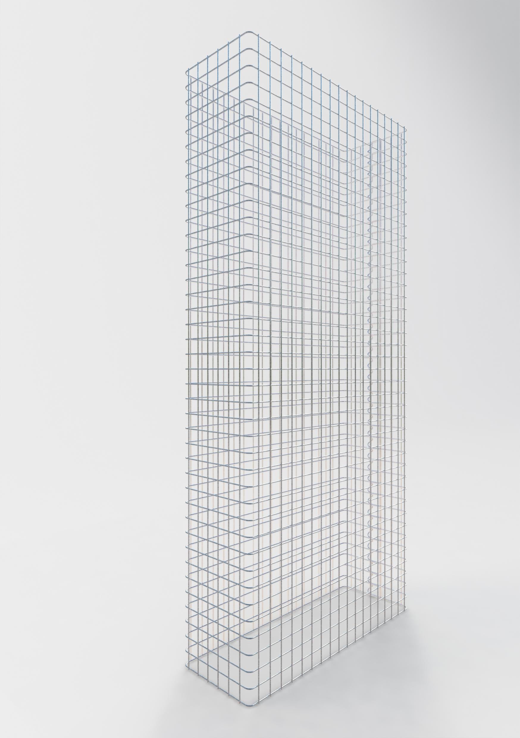 Valla de gaviones longitud 92 cm, altura 180 cm, profundidad 32 cm, malla 5 x 5 cm