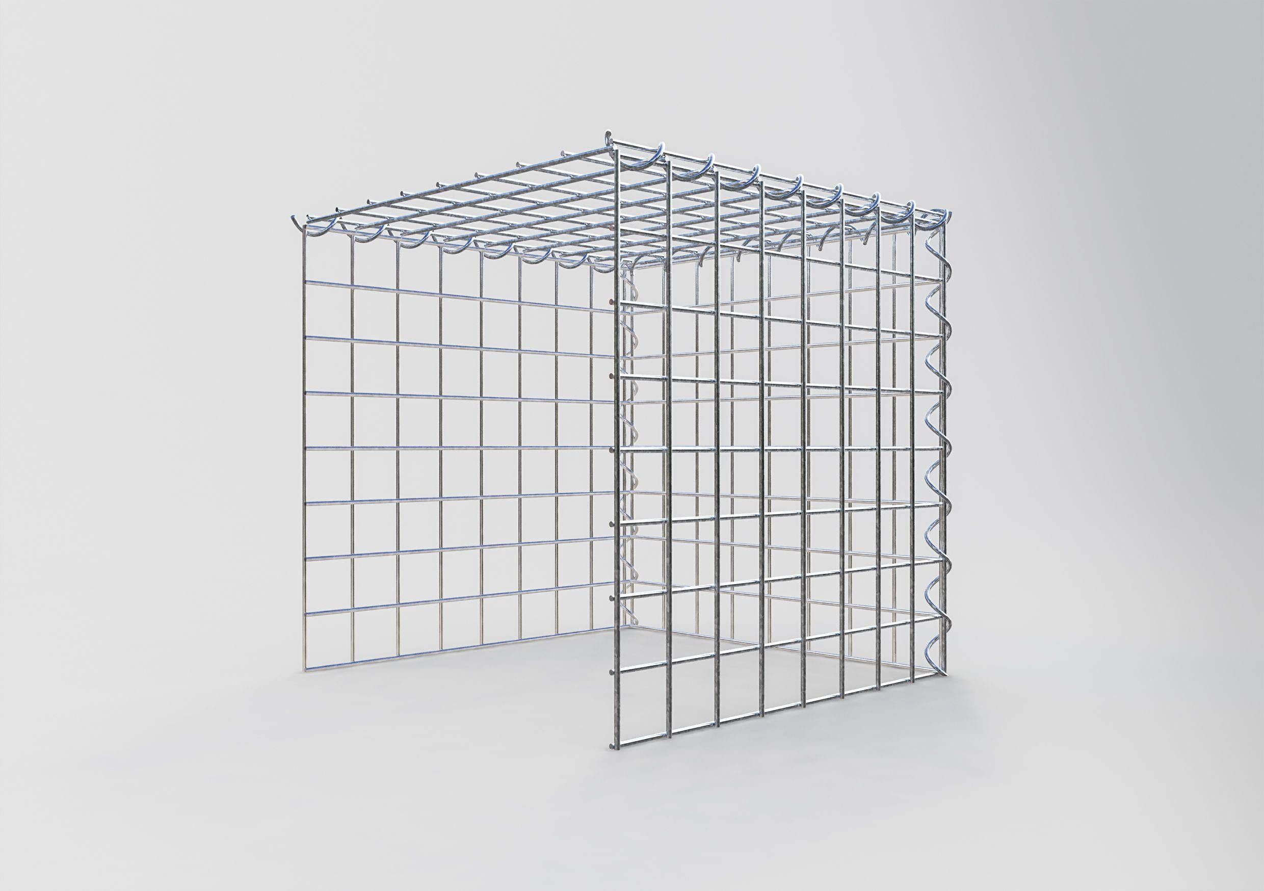Gabião tipo 4 40 cm x 40 cm x 40 cm (C x A x P), malhagem 5 cm x 5 cm, espiral