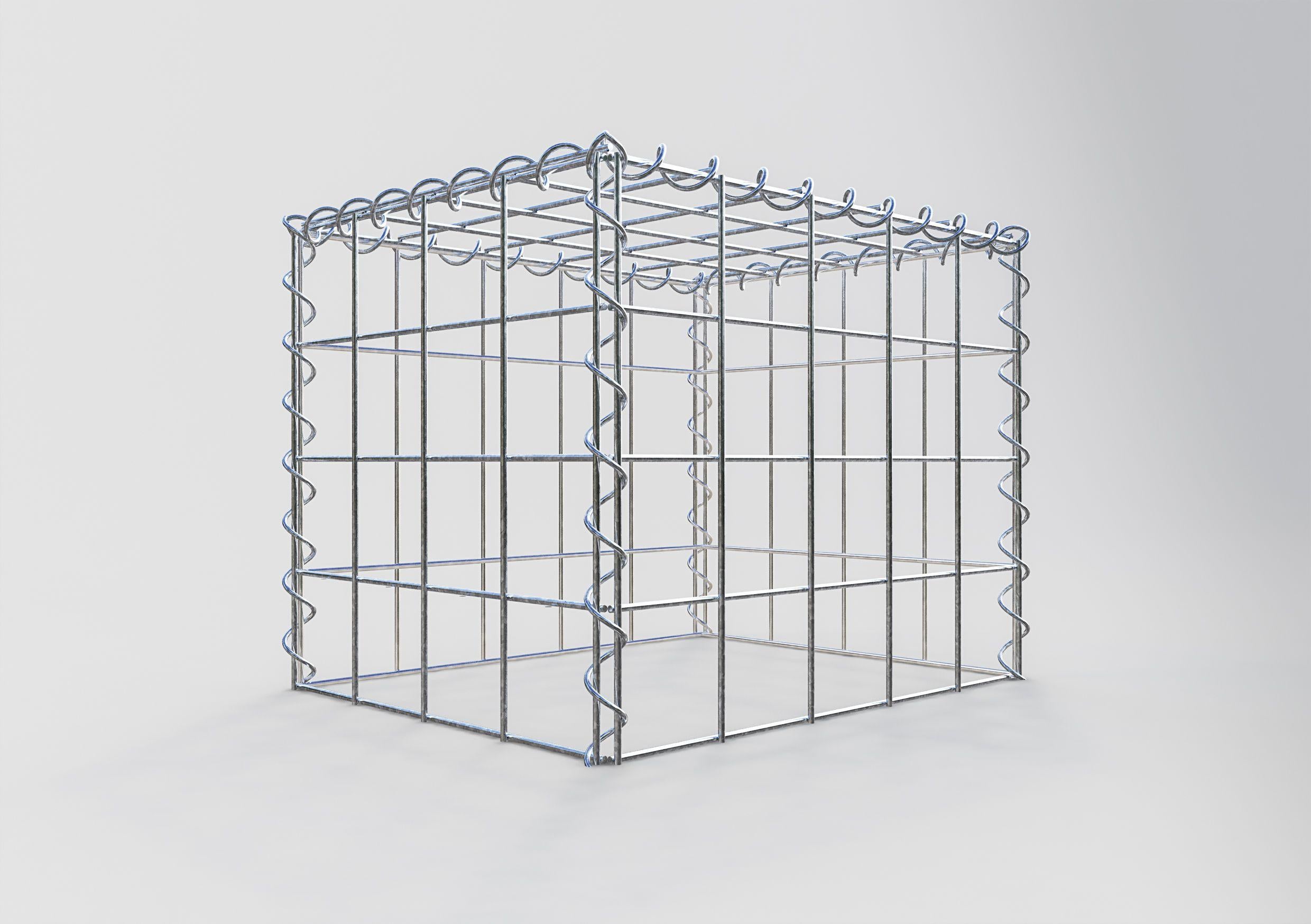 Gabion rapporté type 3 50 cm x 40 cm x 40 cm (L x H x P), mailles 10 cm x 10 cm, spirale