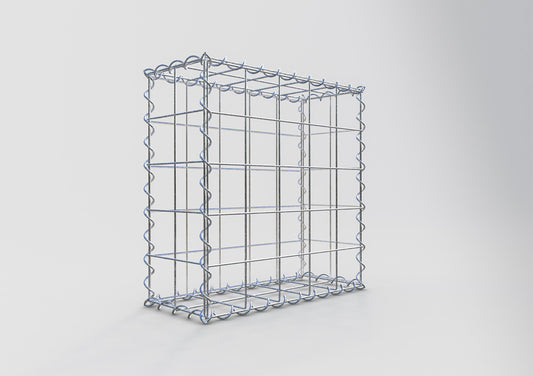 Gavión 50 cm x 50 cm x 20 cm (largo x alto x fondo), malla 10 cm x 10 cm, en espiral