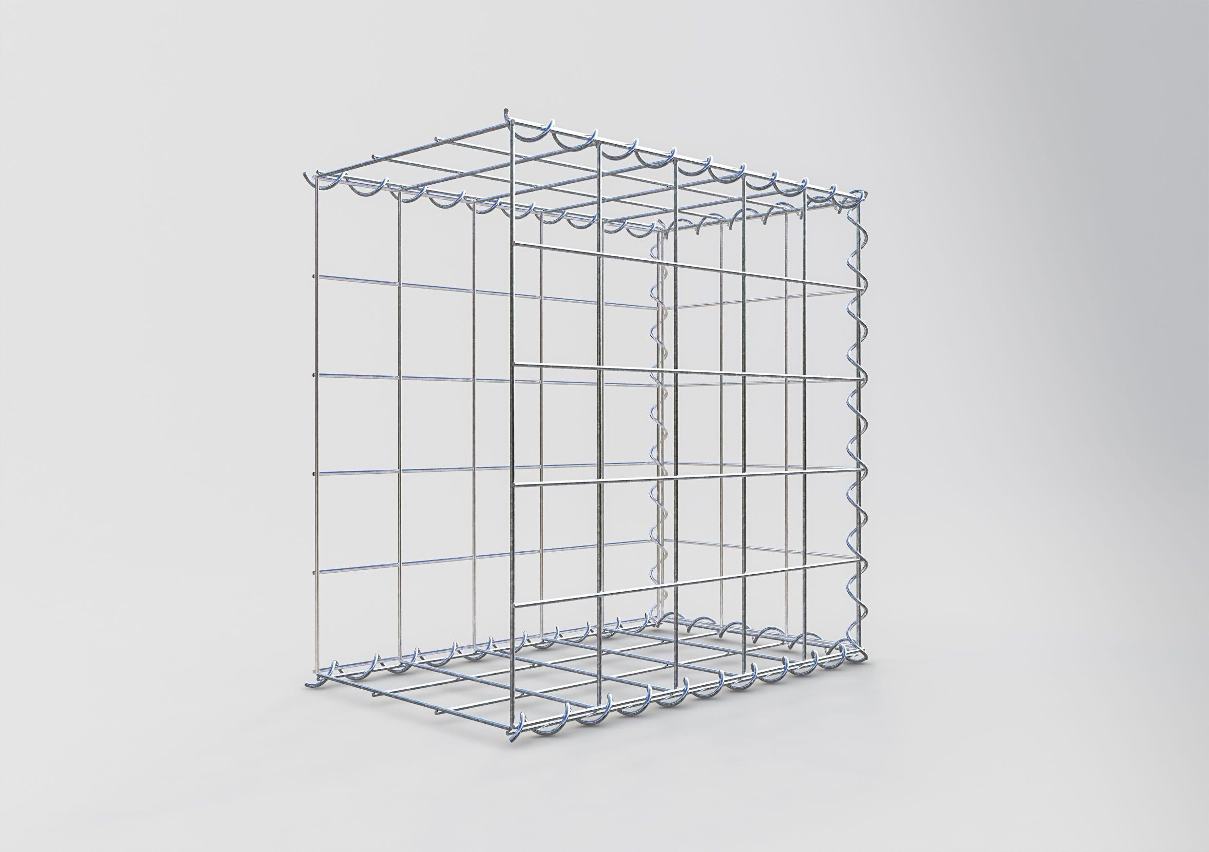 Gavión adicional tipo 2 50 cm x 50 cm x 30 cm (L x A x P), malla 10 cm x 10 cm, en espiral