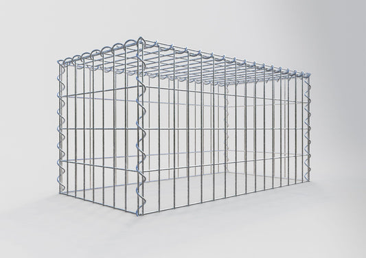 Anbaugabione Typ 3 80 cm x 40 cm x 40 cm (L x H x T), Maschenweite 5 cm x 10 cm, Spirale