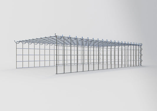 Gavión complementario tipo 4 100 cm x 20 cm x 50 cm (L x A x P), malla 5 cm x 5 cm, espiral