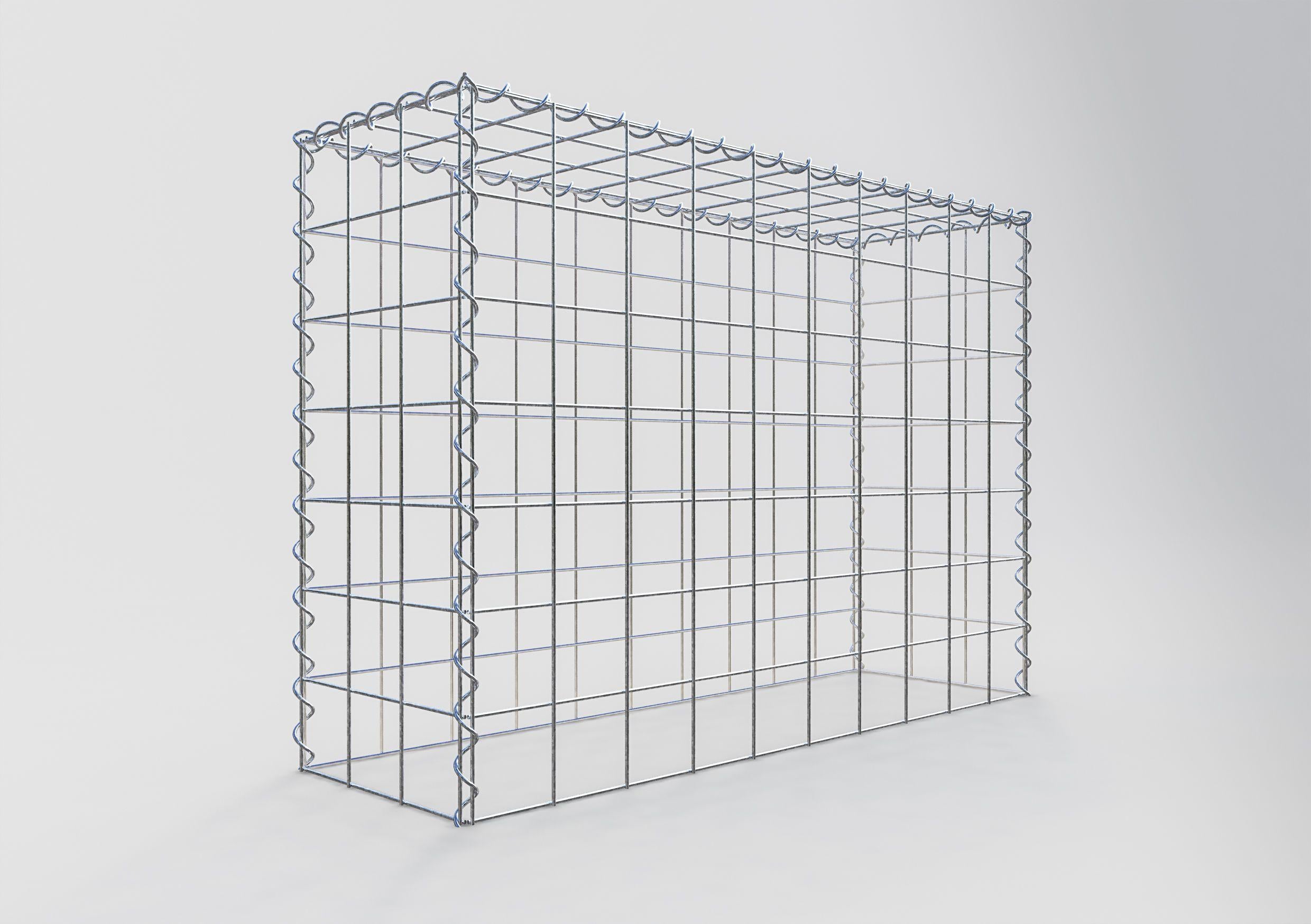 Anbaugabione Typ 3 100 cm x 70 cm x 30 cm (L x H x T), Maschenweite 10 cm x 10 cm, Spirale