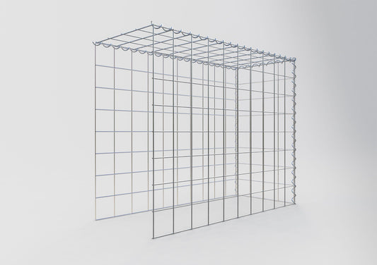 Anbaugabione Typ 4 100 cm x 80 cm x 40 cm (L x H x T), Maschenweite 10 cm x 10 cm, Spirale