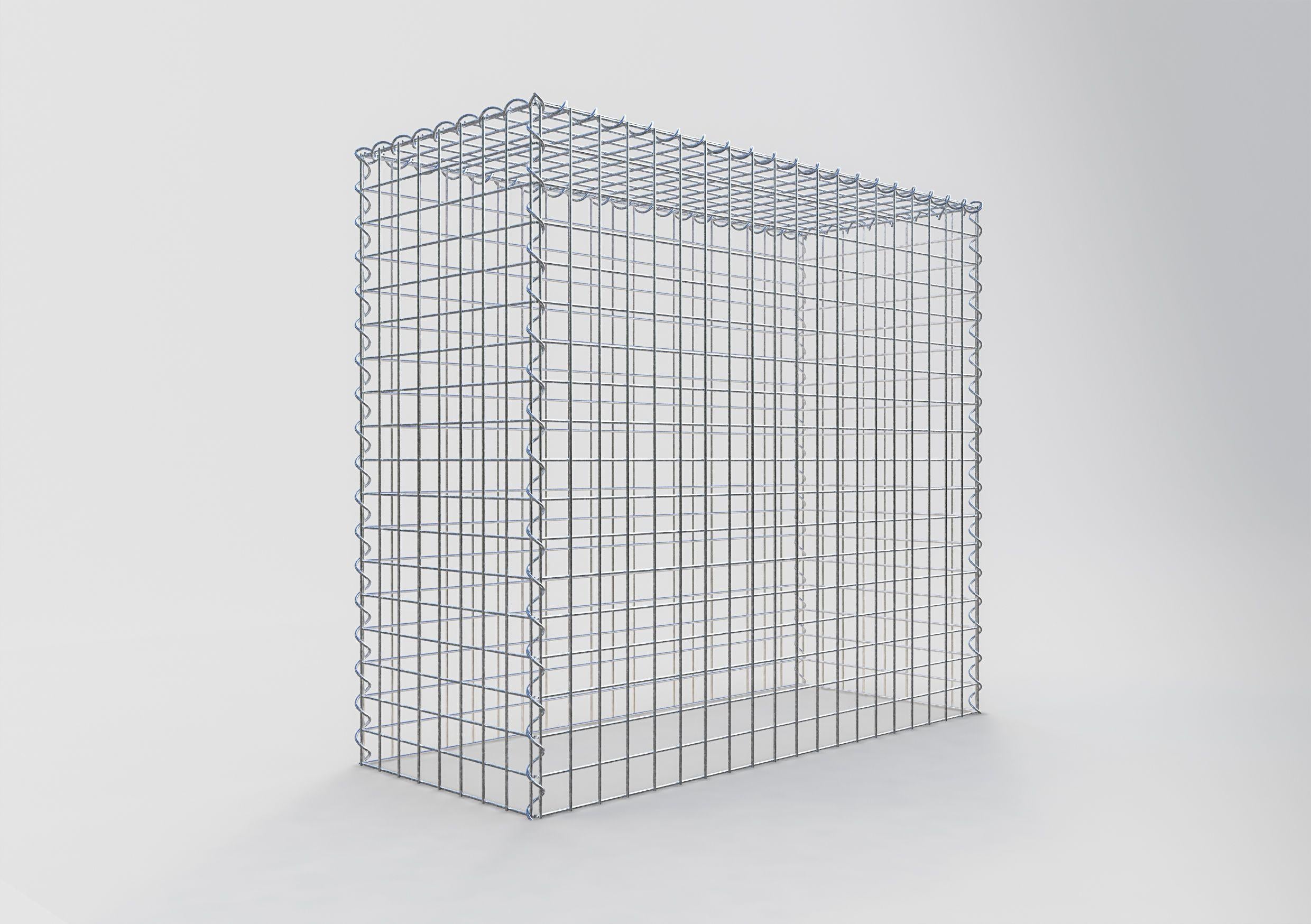 Gavión complementario tipo 3 100 cm x 90 cm x 40 cm (L x A x P), malla 5 cm x 5 cm, espiral