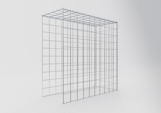 Add-on schanskorf type 4 100 cm x 100 cm x 40 cm (L x H x D), maaswijdte 10 cm x 10 cm, spiraal