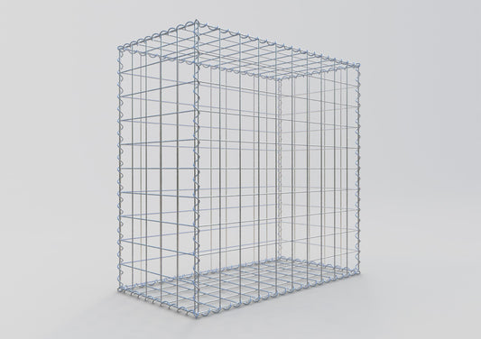 Gabion 100 cm x 100 cm x 50 cm (L x H x D), maskstorlek 10 cm x 10 cm, spiral