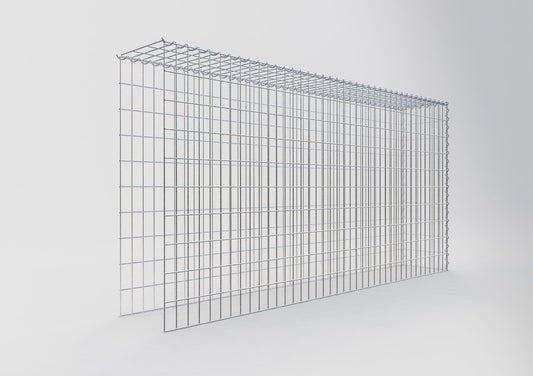 Extra gabion typ 4 200 cm x 100 cm x 30 cm (L x H x D), maskstorlek 5 cm x 10 cm, spiral