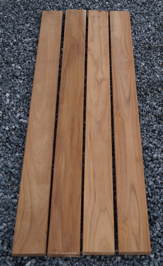 Tuinbank 2 schanskorven TEAK MW 5 x 5 cm