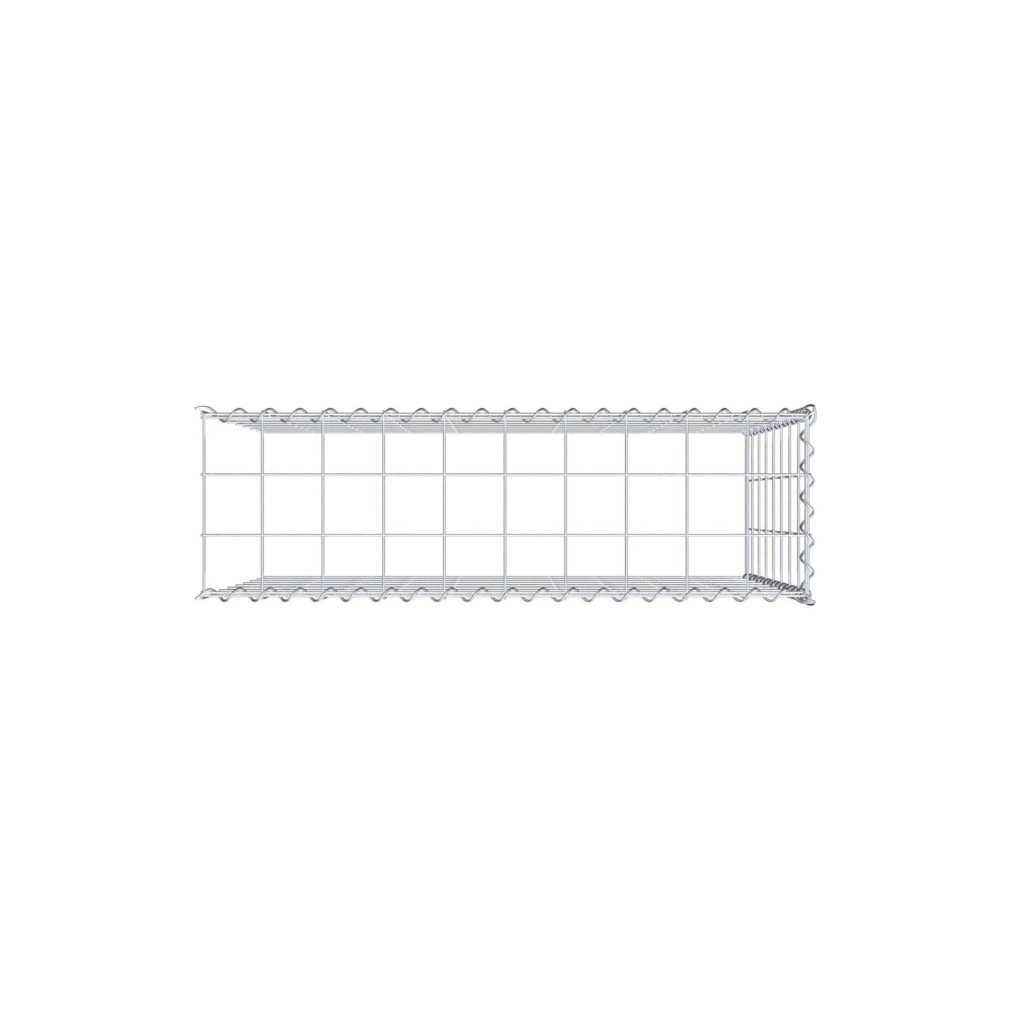 Anbaugabione Typ 4 100 cm x 80 cm x 30 cm (L x H x T), Maschenweite 10 cm x 10 cm, Spirale