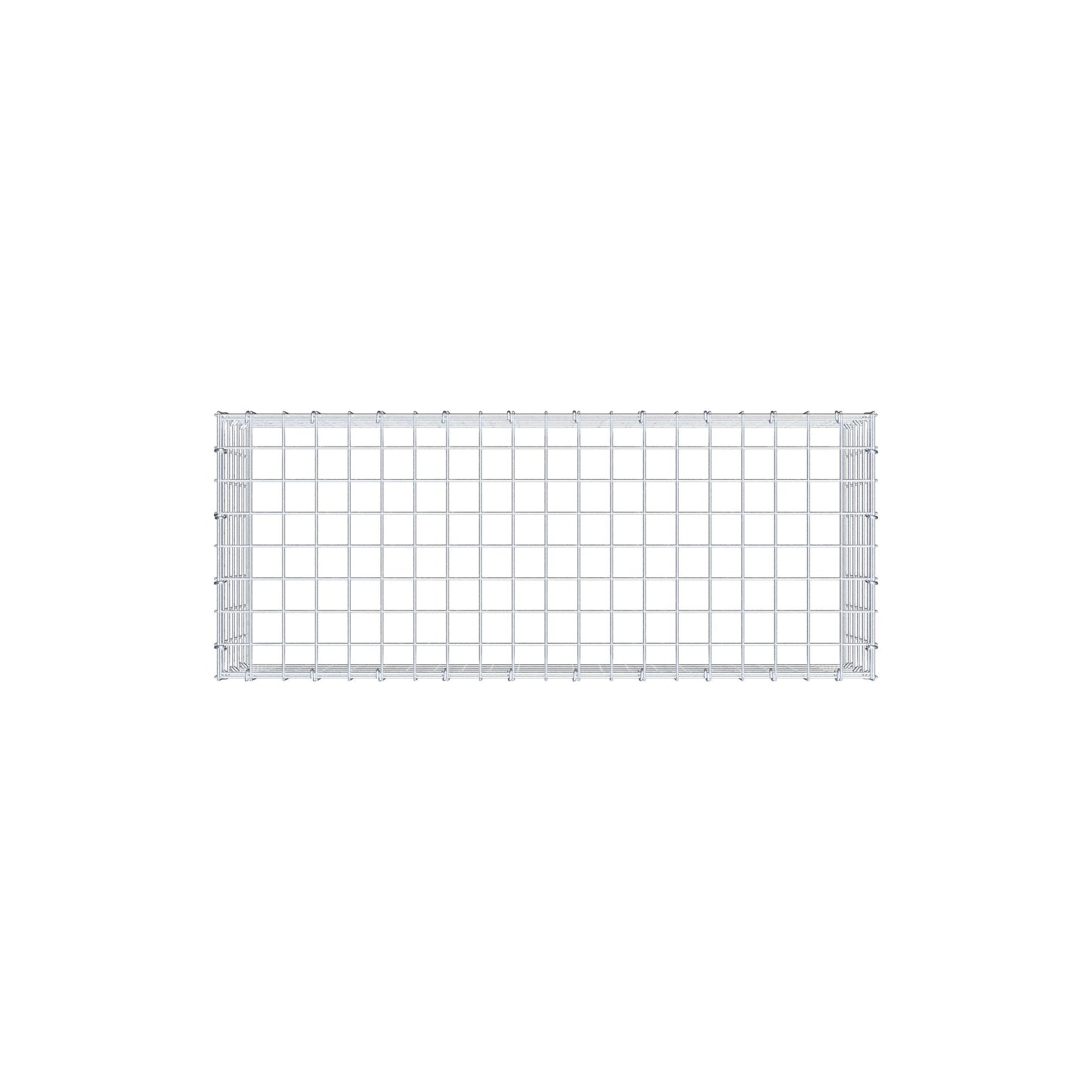 Type 3 oplegkorf 100 cm x 30 cm x 40 cm (L x H x D), maaswijdte 5 cm x 5 cm, C-ring