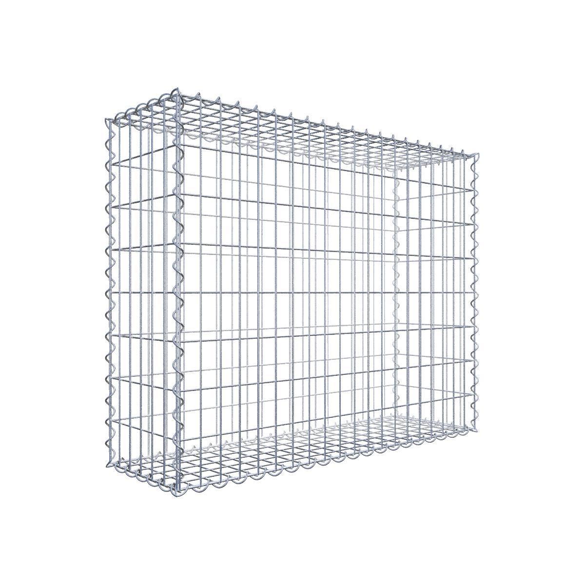 Set economico 2x gabbioni 100 cm x 80 cm x 30 cm (L x A x P), maglia 5 cm x 10 cm, spirale