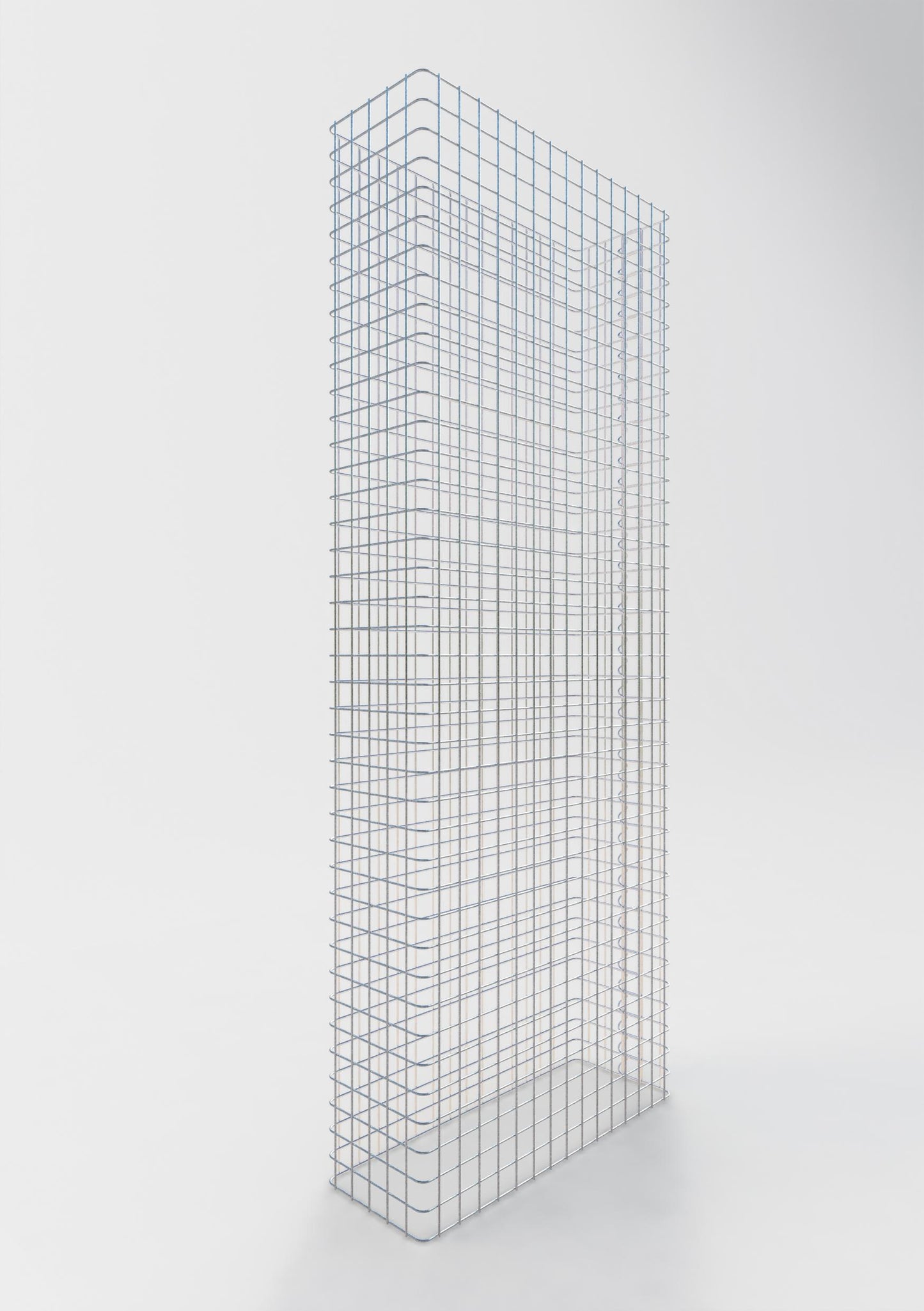 Clôture en gabion Longueur 77 cm, hauteur 160 cm, profondeur 27 cm, mailles 5 x 5 cm
