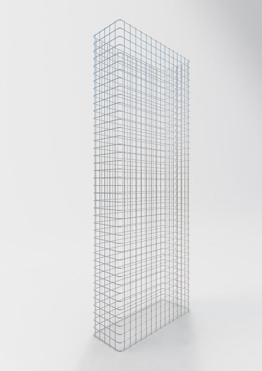 Gabionstängsel längd 77 cm, höjd 160 cm, djup 27 cm, maskstorlek 5 x 5 cm