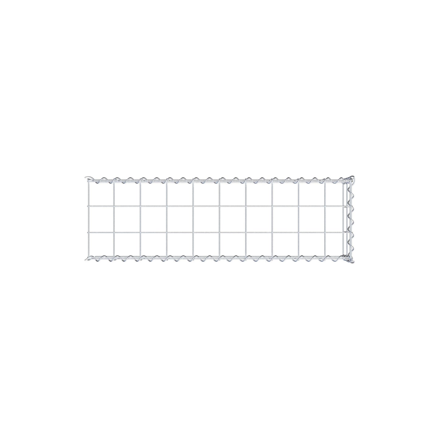 Add-on schanskorf type 4 100 cm x 20 cm x 30 cm (L x H x D), maaswijdte 10 cm x 10 cm, spiraal