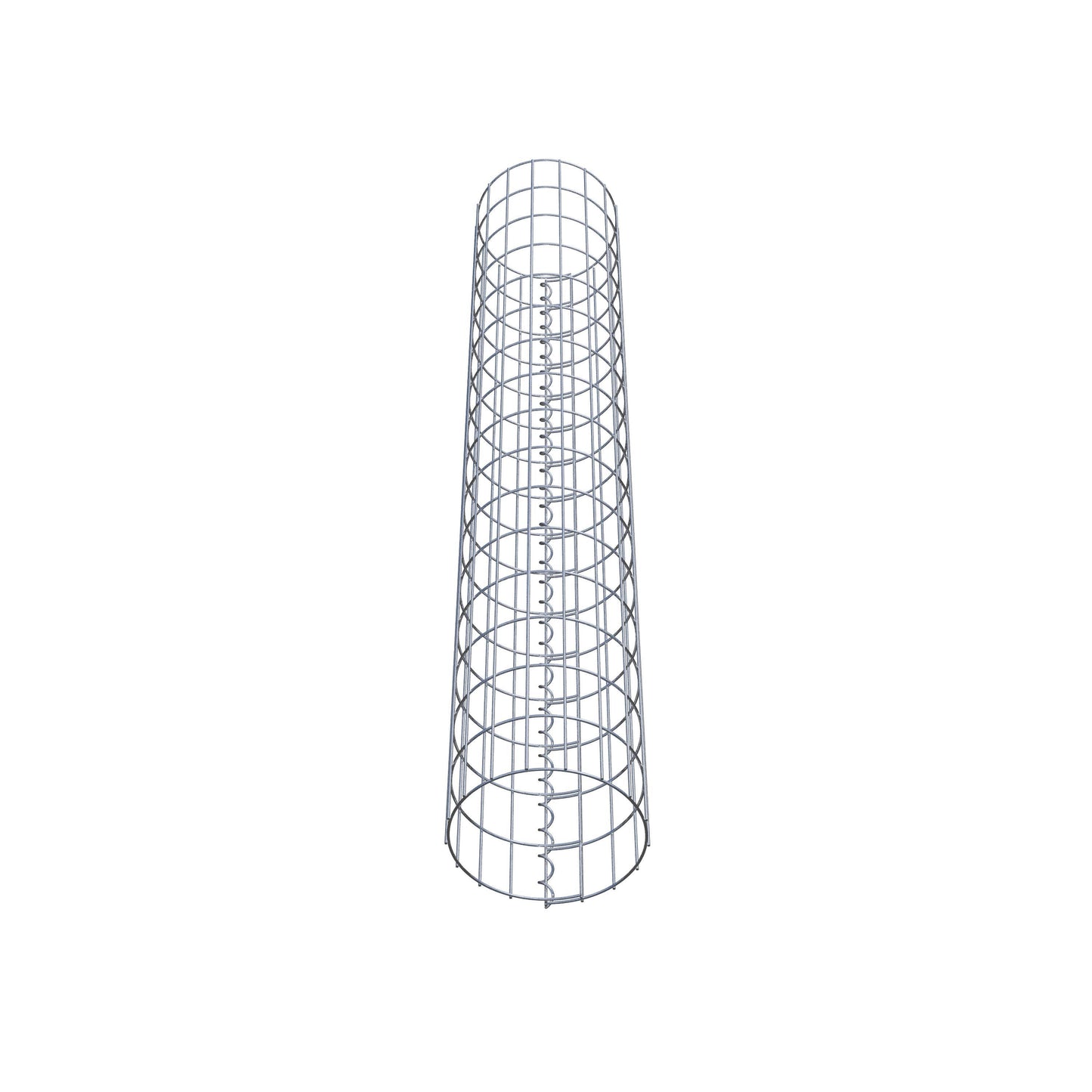 Colonna gabbionata rotonda 27 cm di diametro, 160 cm di altezza, maglia 5 cm x 10 cm