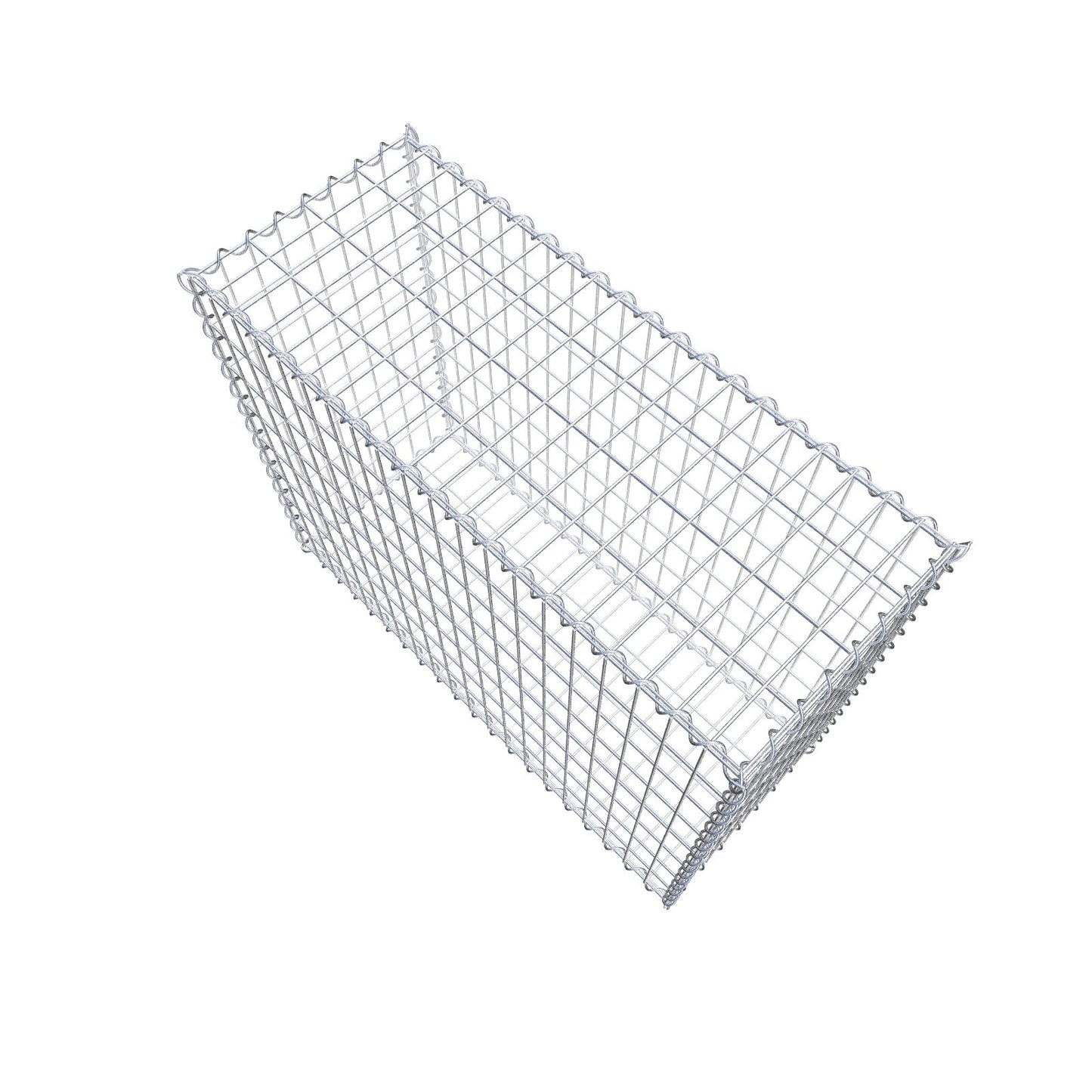 Gavión 100 cm x 80 cm x 40 cm (L x A x P), luz de malla 5 cm x 10 cm, en espiral