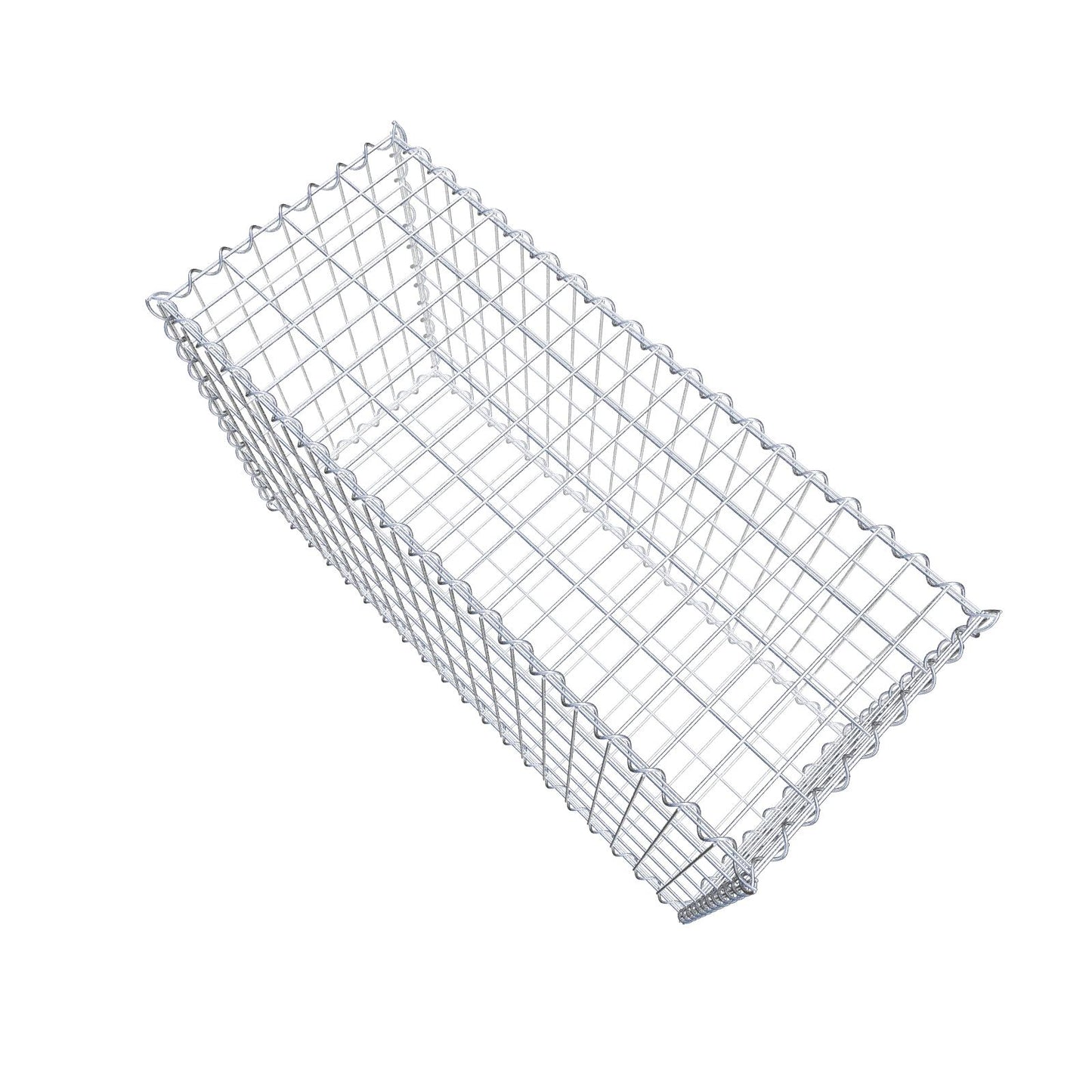 Gabione 100 cm x 60 cm x 40 cm (L x H x T), Maschenweite 5 cm x 10 cm, Spirale