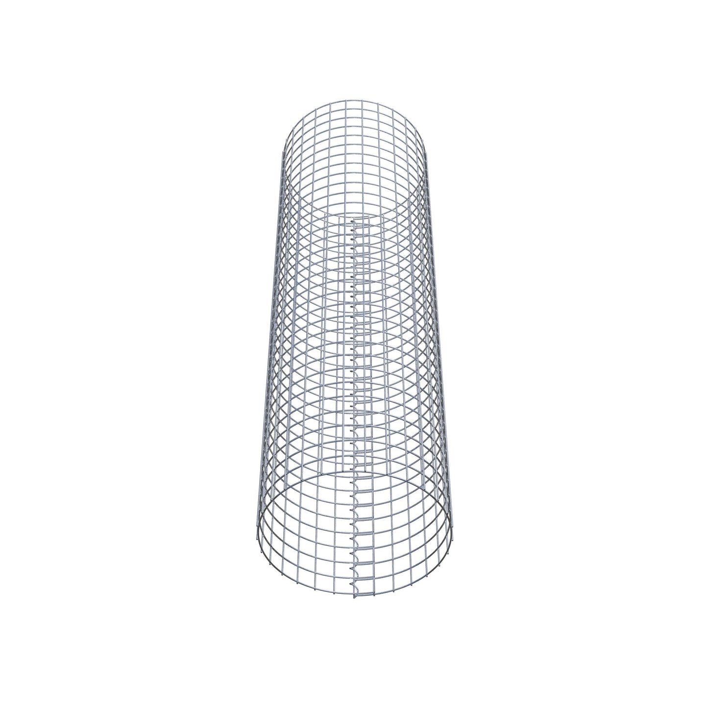 Columna de gaviones redonda 47 cm de diámetro, 160 cm de altura, malla 5 cm x 5 cm