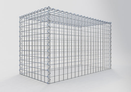 Gavión complementario tipo 3 100 cm x 60 cm x 50 cm (L x A x P), malla 5 cm x 5 cm, espiral