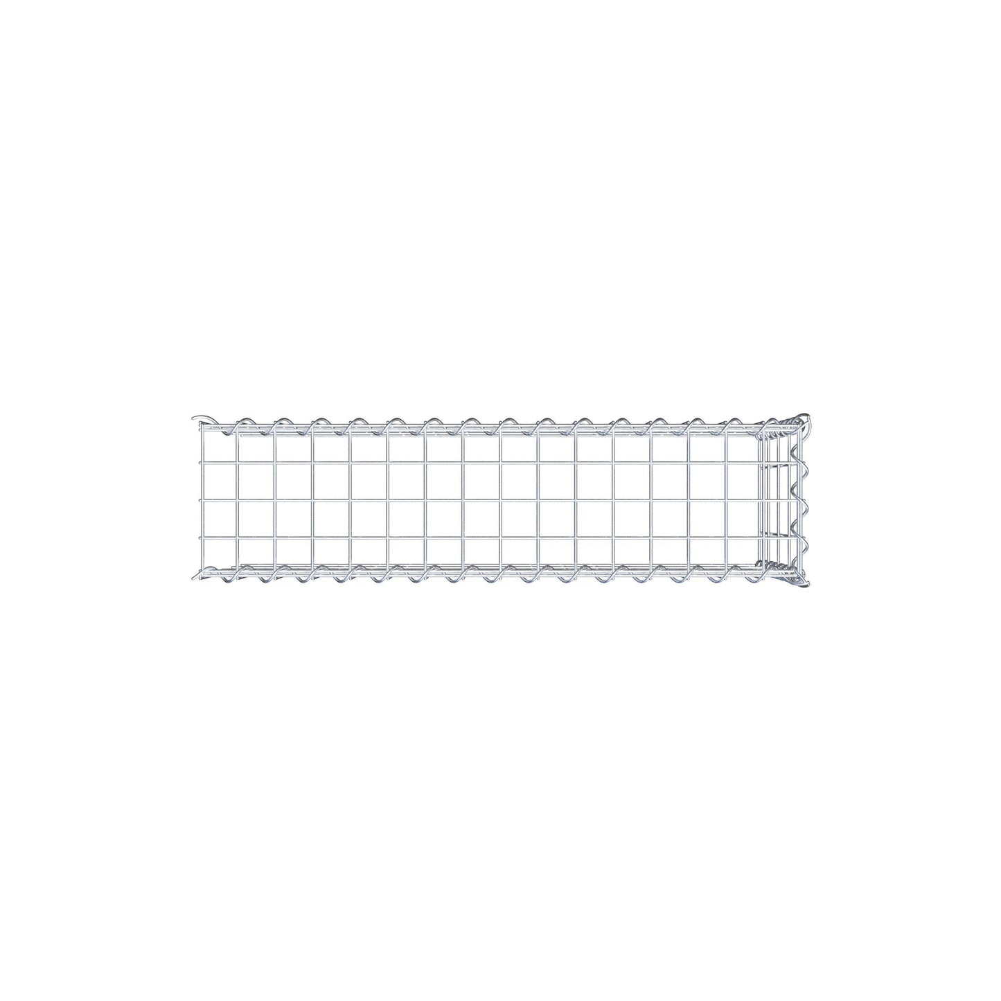 Gabbione aggiuntivo tipo 4 80 cm x 40 cm x 20 cm (L x H x P), dimensione maglia 5 cm x 10 cm, a spirale