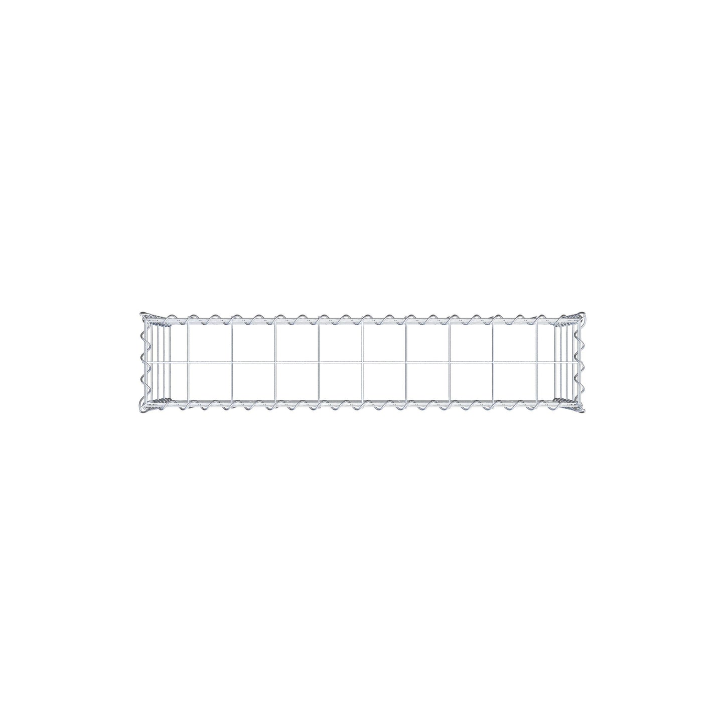 Grown-on gabion type 3 100 cm x 40 cm x 20 cm (L x H x D), mesh size 10 cm x 10 cm, spiral