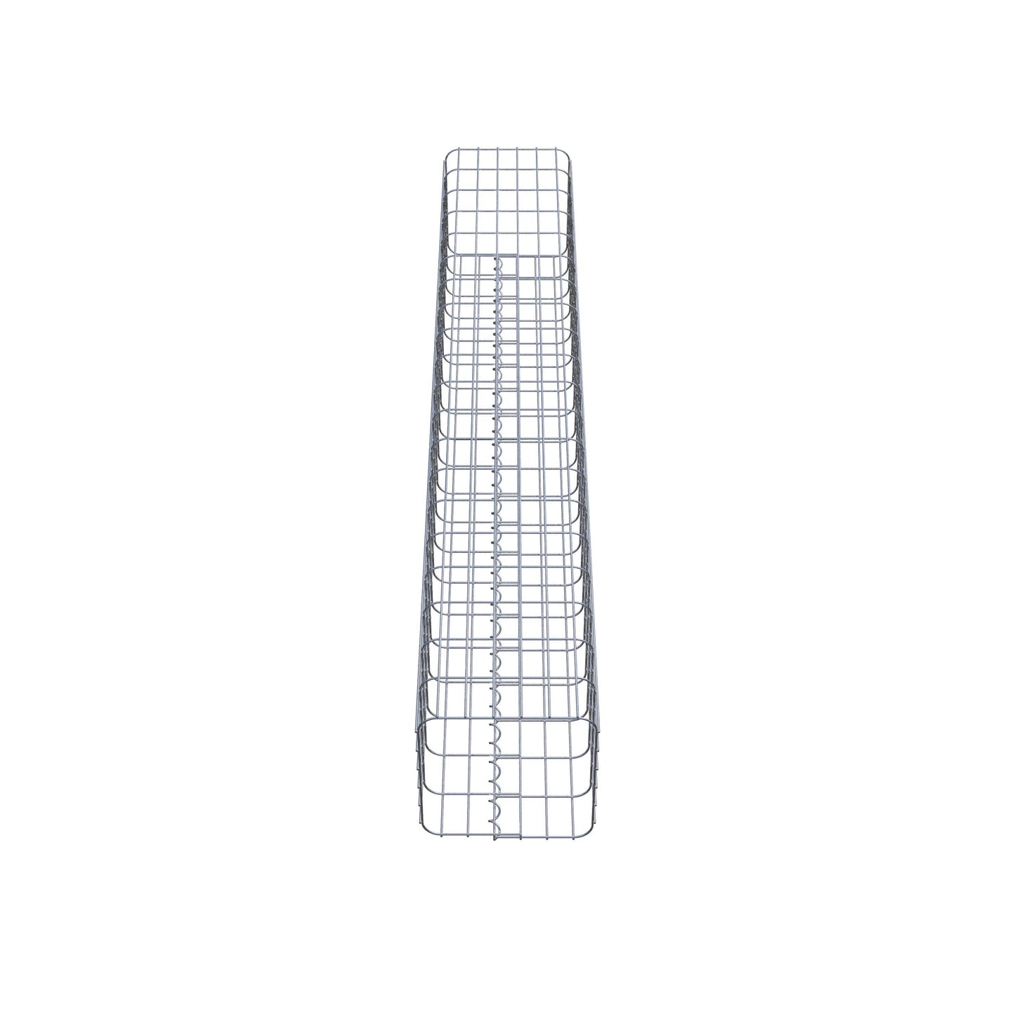 Colonne de gabion carrée galvanisée à chaud, 32 cm x 32 cm, 200 cm de hauteur, MW 5 x 10 cm