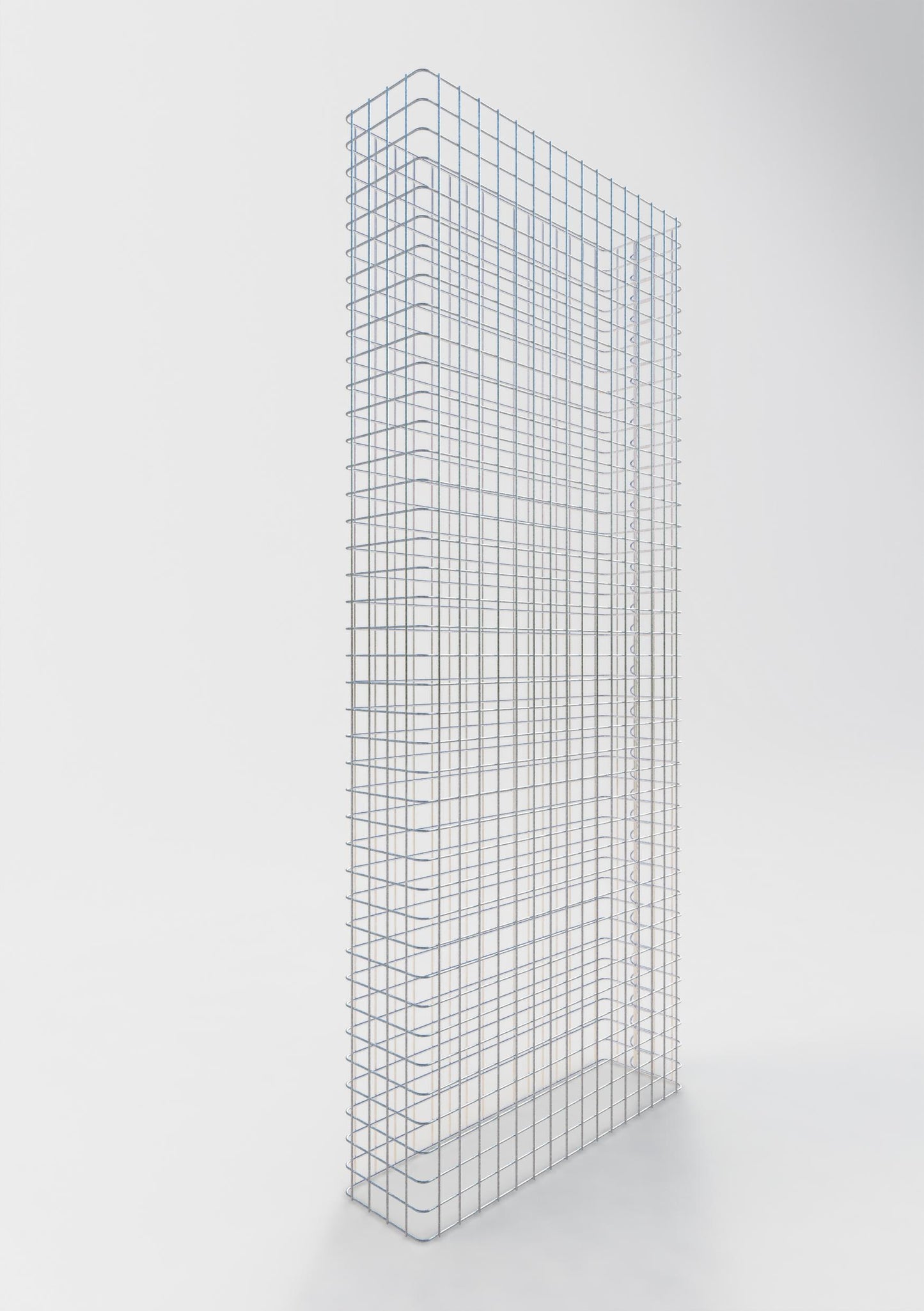 Valla de gaviones longitud 82 cm, altura 200 cm, profundidad 22 cm, malla 5 x 5 cm