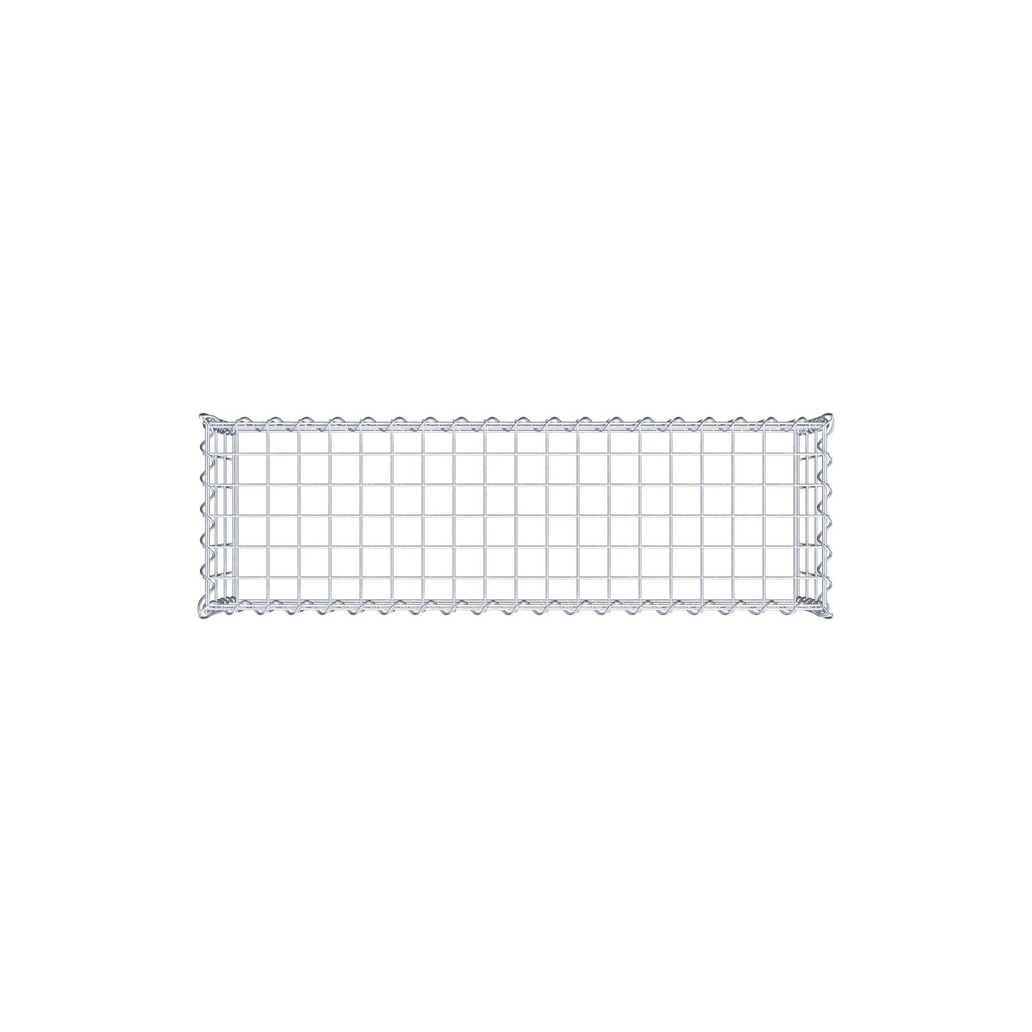 Aangegroeide schanskorf type 3 100 cm x 30 cm x 30 cm (L x H x D), maaswijdte 5 cm x 10 cm, spiraal