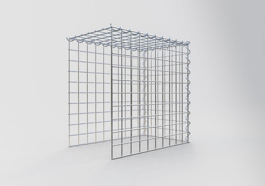 Opvokset gabion type 4 50 cm x 50 cm x 30 cm (L x H x D), maskestørrelse 5 cm x 5 cm, spiral