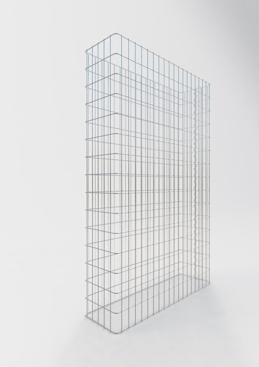 Valla de gaviones longitud 97 cm, altura 160 cm, profundidad 27 cm, malla 5 x 10 cm