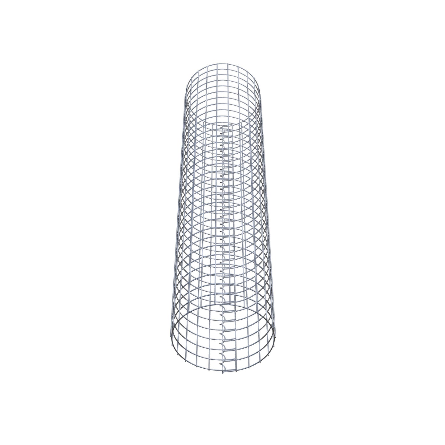 Columna de gaviones redonda 37 cm de diámetro, 160 cm de altura, malla 5 cm x 5 cm