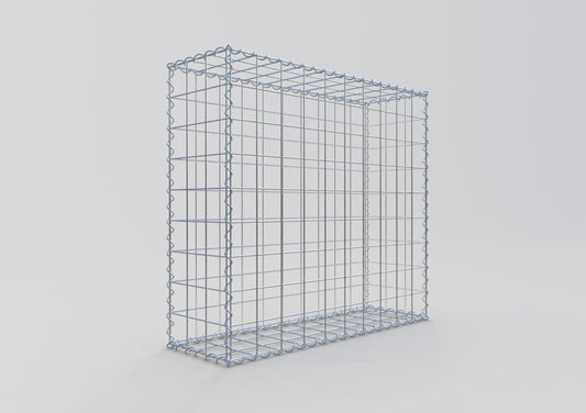 Gabion 100 cm x 90 cm x 30 cm (L x H x P), mailles 10 cm x 10 cm, spirale