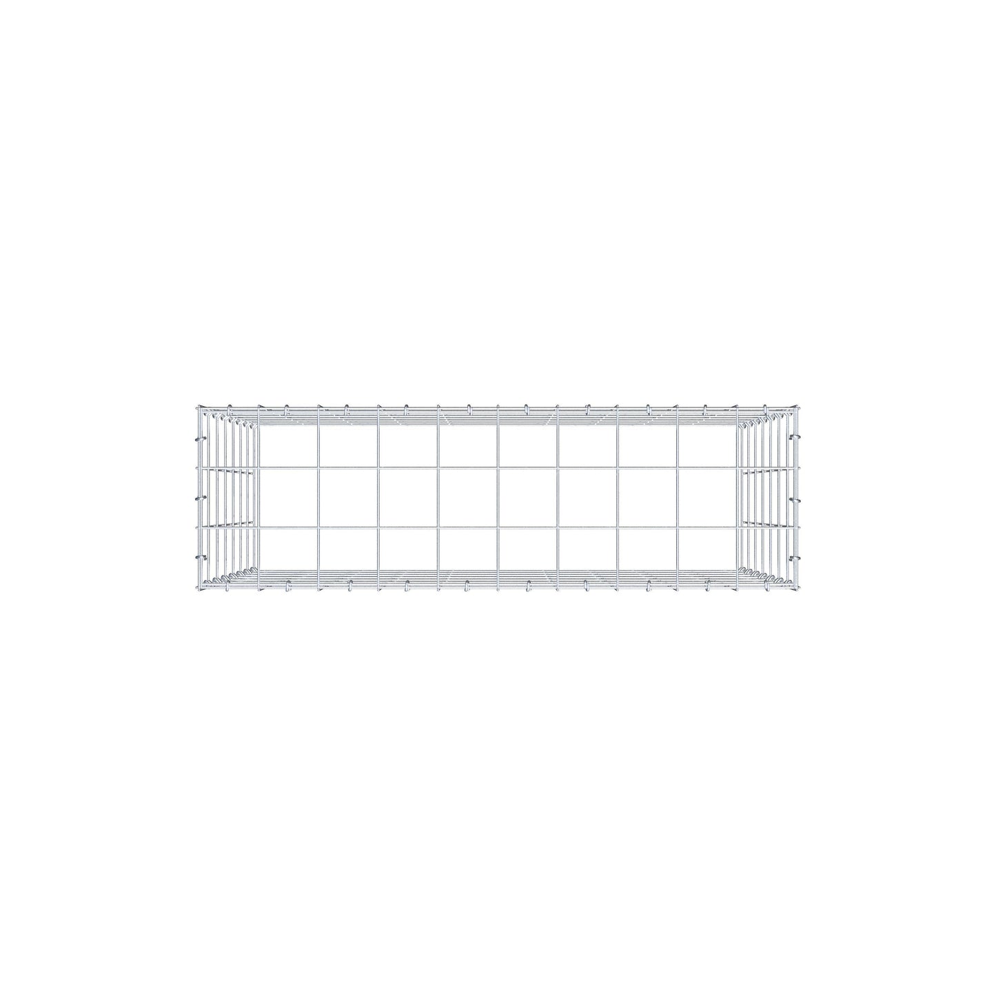 Type 3 oplegkorf 100 cm x 70 cm x 30 cm (L x H x D), maaswijdte 10 cm x 10 cm, C-ring