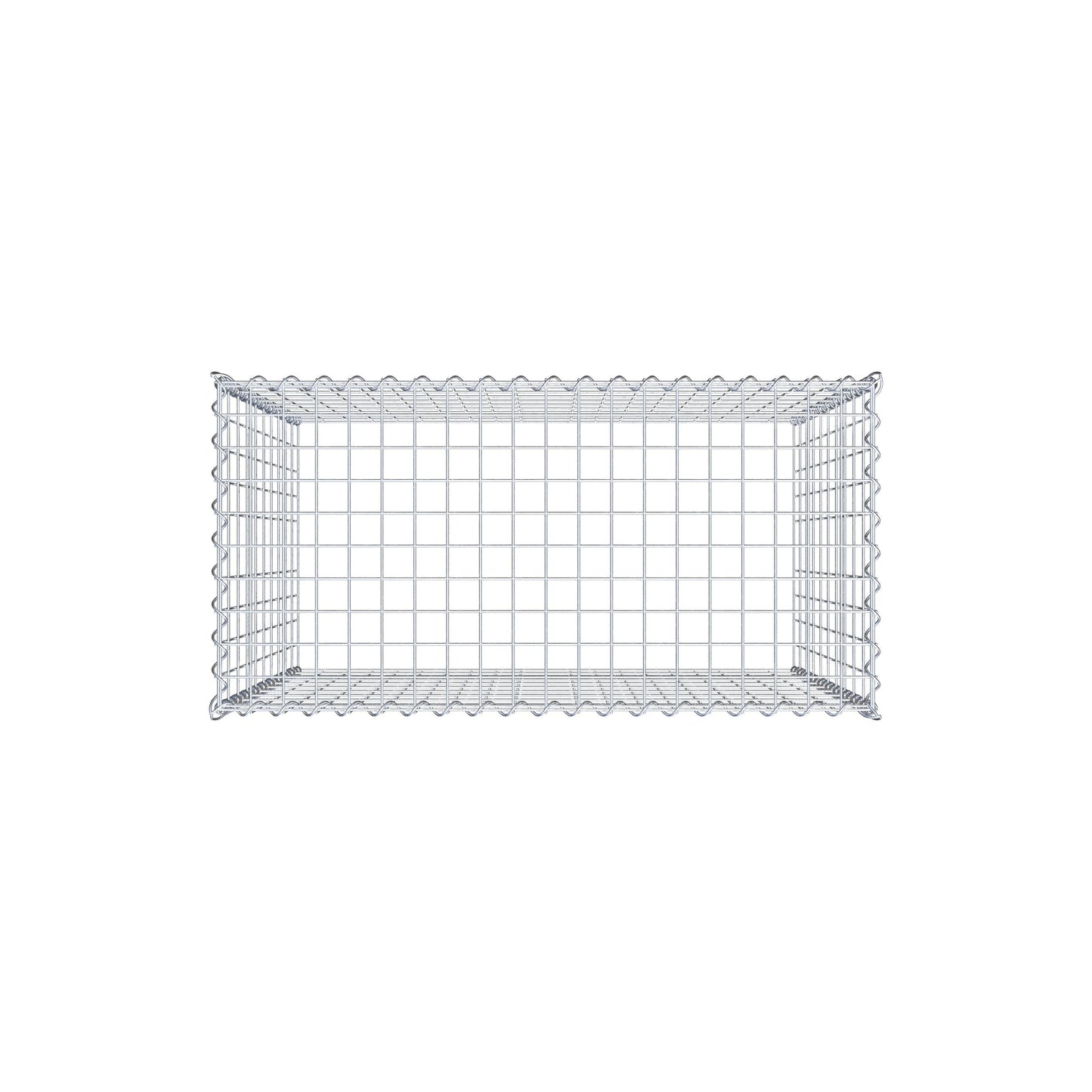Gavión adicional tipo 3 100 cm x 100 cm x 50 cm (L x A x P), malla 5 cm x 10 cm, en espiral