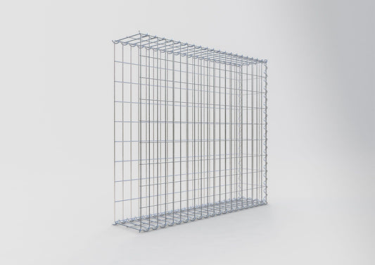 Gavión adulto tipo 2 100 cm x 90 cm x 20 cm (largo x alto x profundidad), tamaño de malla 5 cm x 10 cm, espiral