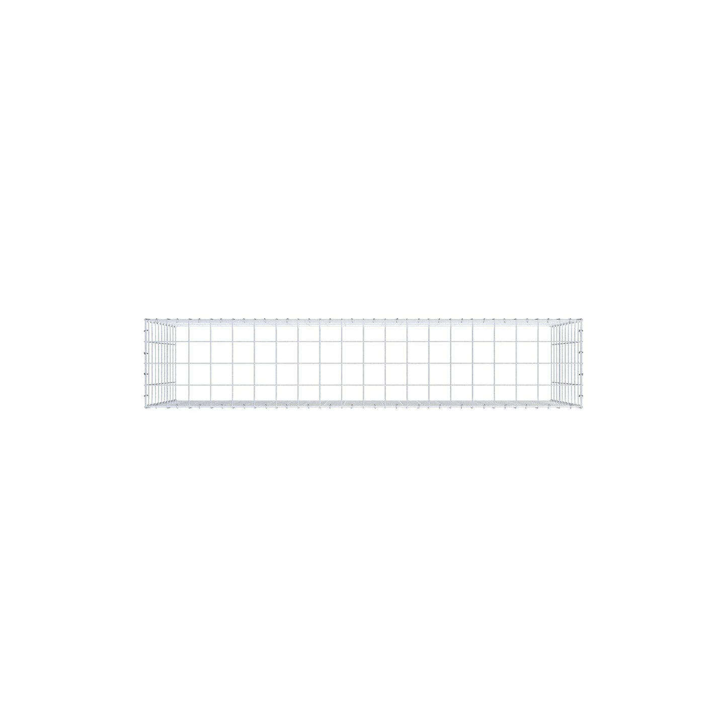 Monteret gabion type 3 200 cm x 100 cm x 40 cm (L x H x D), maskestørrelse 10 cm x 10 cm, C-ring