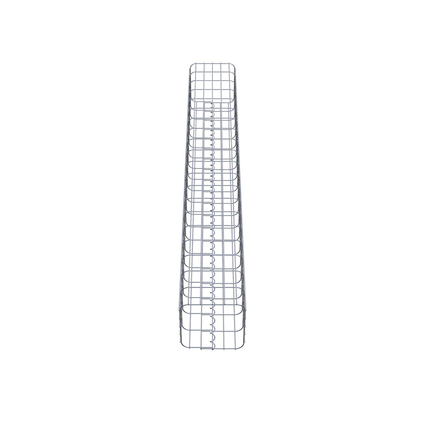 Gabion column square 27 cm x 27 cm, 200 cm high, MW 5 cm x 10 cm