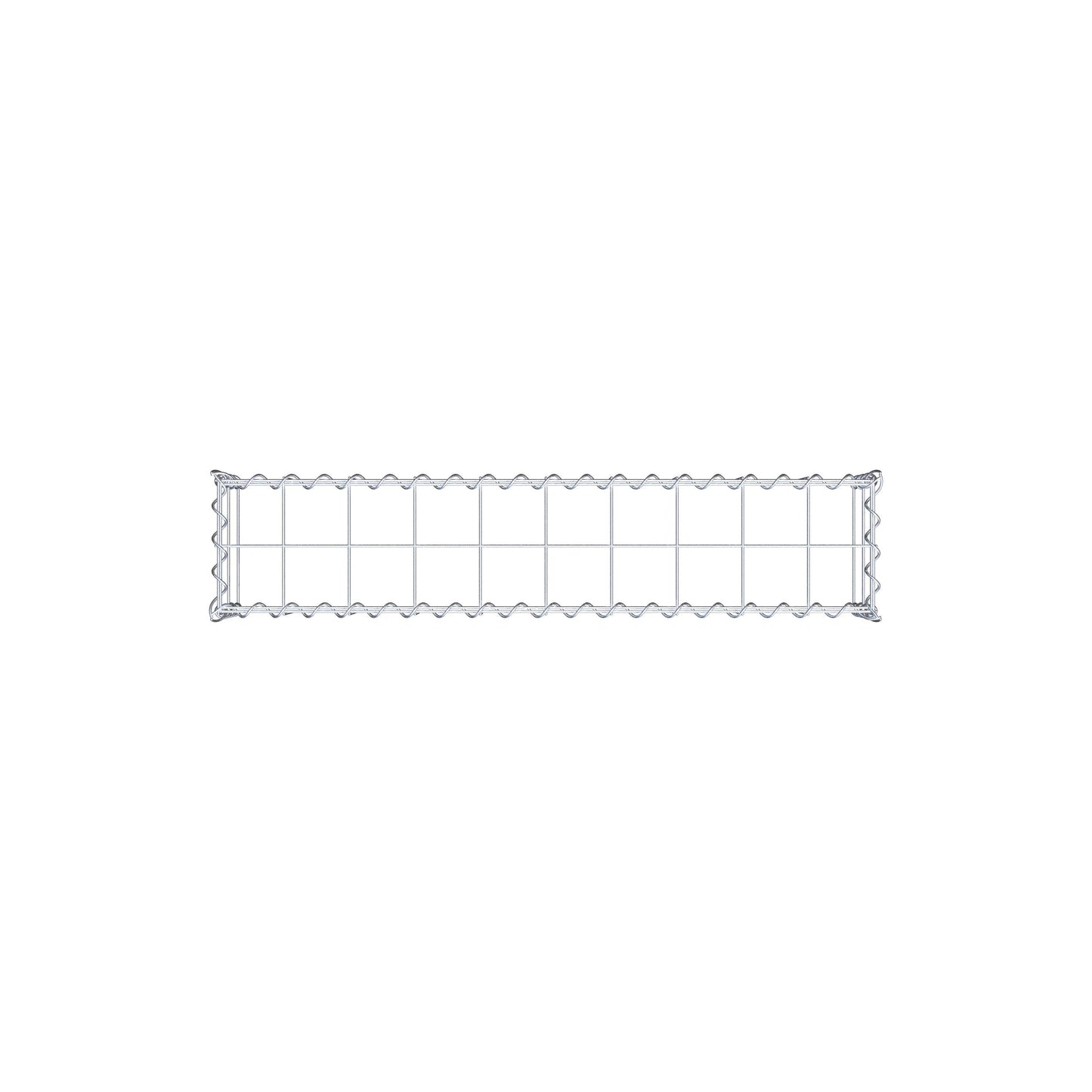 Gabião Tipo 3 100 cm x 20 cm x 20 cm (C x A x P), malhagem 10 cm x 10 cm, espiral