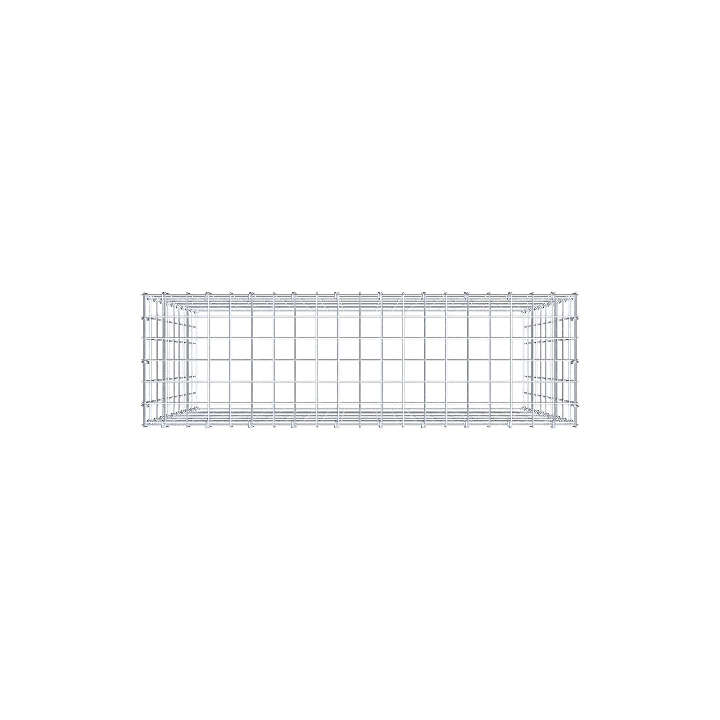 Gavión complementario de tipo 3 100 cm x 100 cm x 30 cm (L x A x P), malla 5 cm x 10 cm, anillo en C