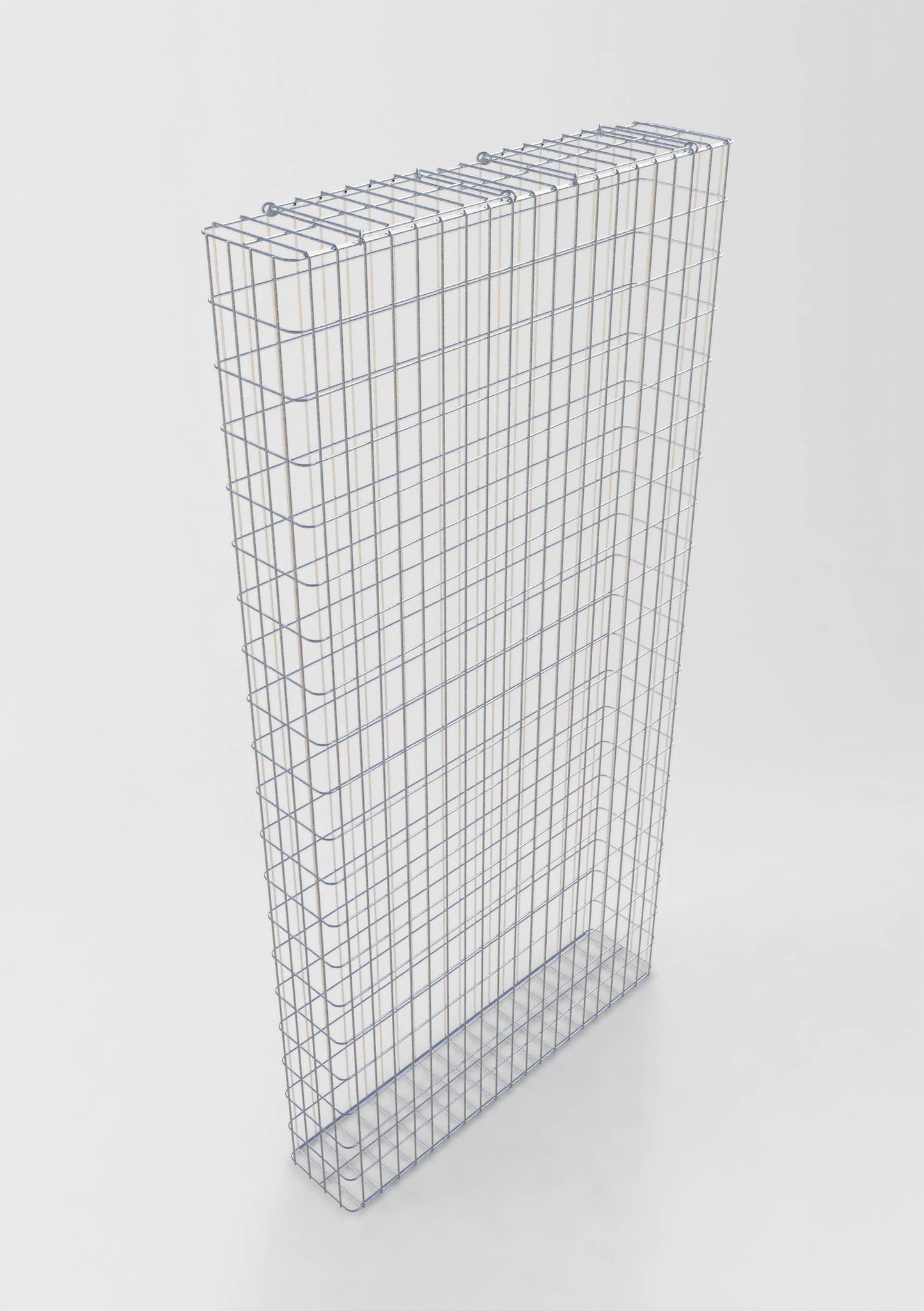 Gavión galvanizado en caliente 102 cm x 202 cm x 22 cm, malla 5 cm x 10 cm, totalmente soldado