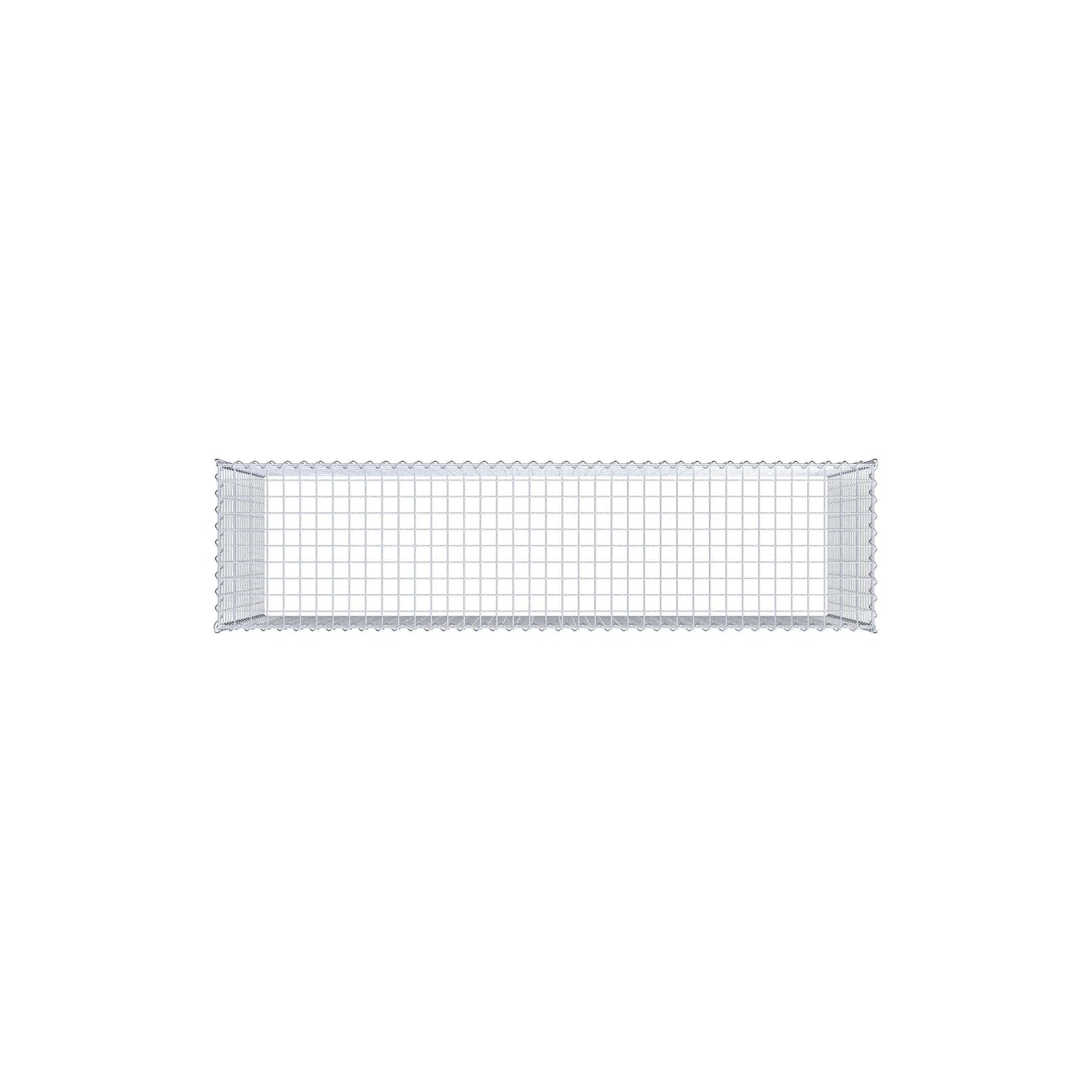 Gabion rapporté type 3 200 cm x 100 cm x 50 cm (L x H x P), mailles 5 cm x 5 cm, spirale