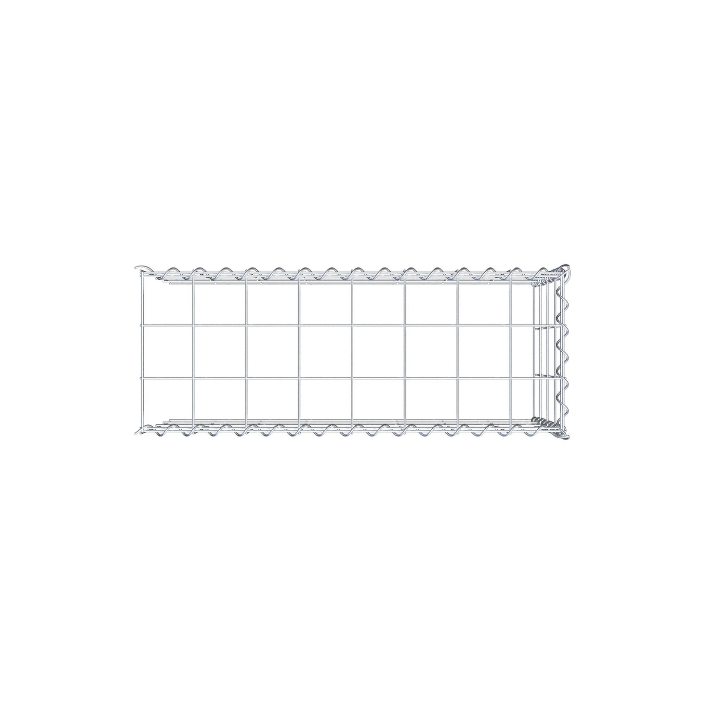 Gabbione aggiuntivo tipo 4 80 cm x 40 cm x 30 cm (L x H x P), maglia 10 cm x 10 cm, spirale