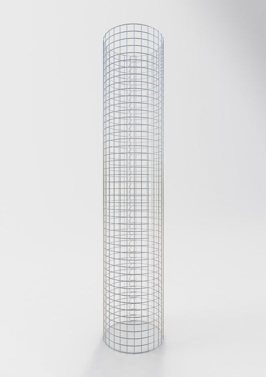 Gabionsøjle ca. 47 cm diameter, 230 cm højde, maskestørrelse 5 cm x 5 cm