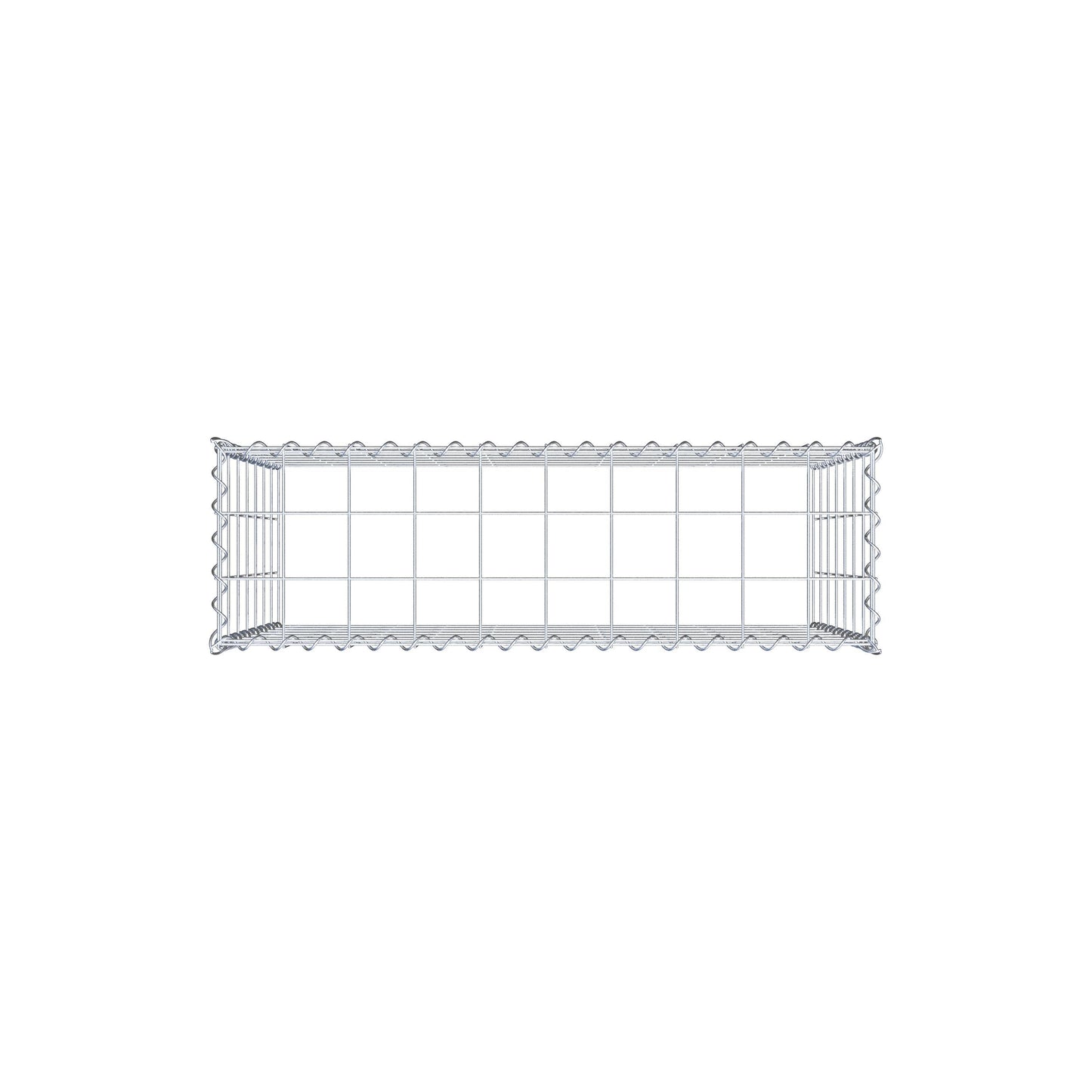Gavión adulto tipo 3 100 cm x 70 cm x 30 cm (largo x alto x profundidad), tamaño de malla 10 cm x 10 cm, espiral