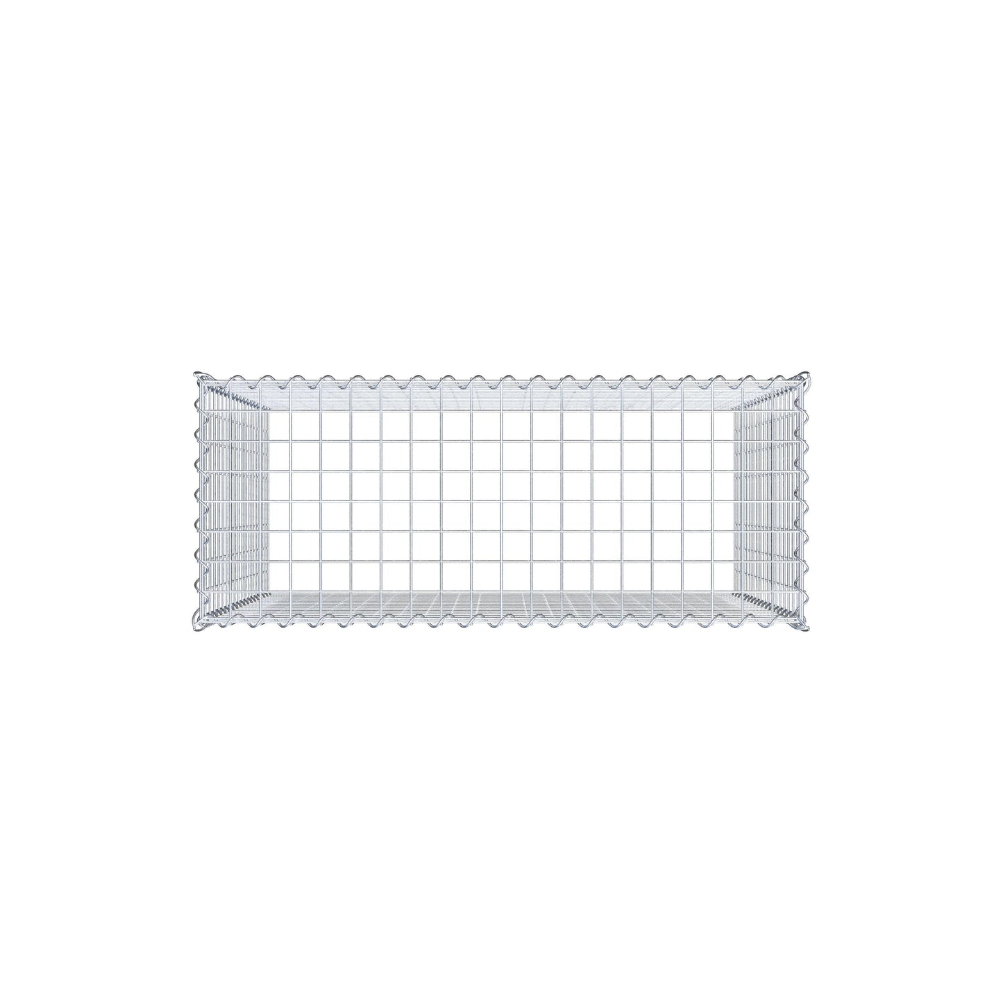Gavión complementario tipo 3 100 cm x 90 cm x 40 cm (L x A x P), malla 5 cm x 5 cm, espiral