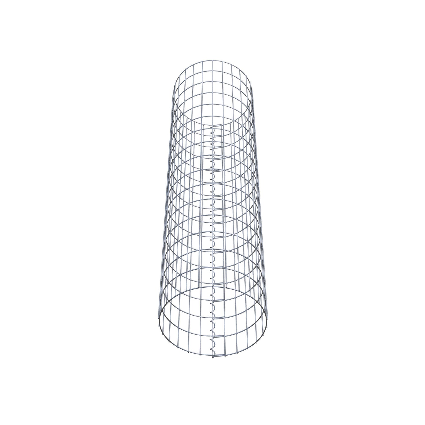 Colonna gabbionata rotonda 42 cm di diametro, 160 cm di altezza, maglia 5 cm x 10 cm