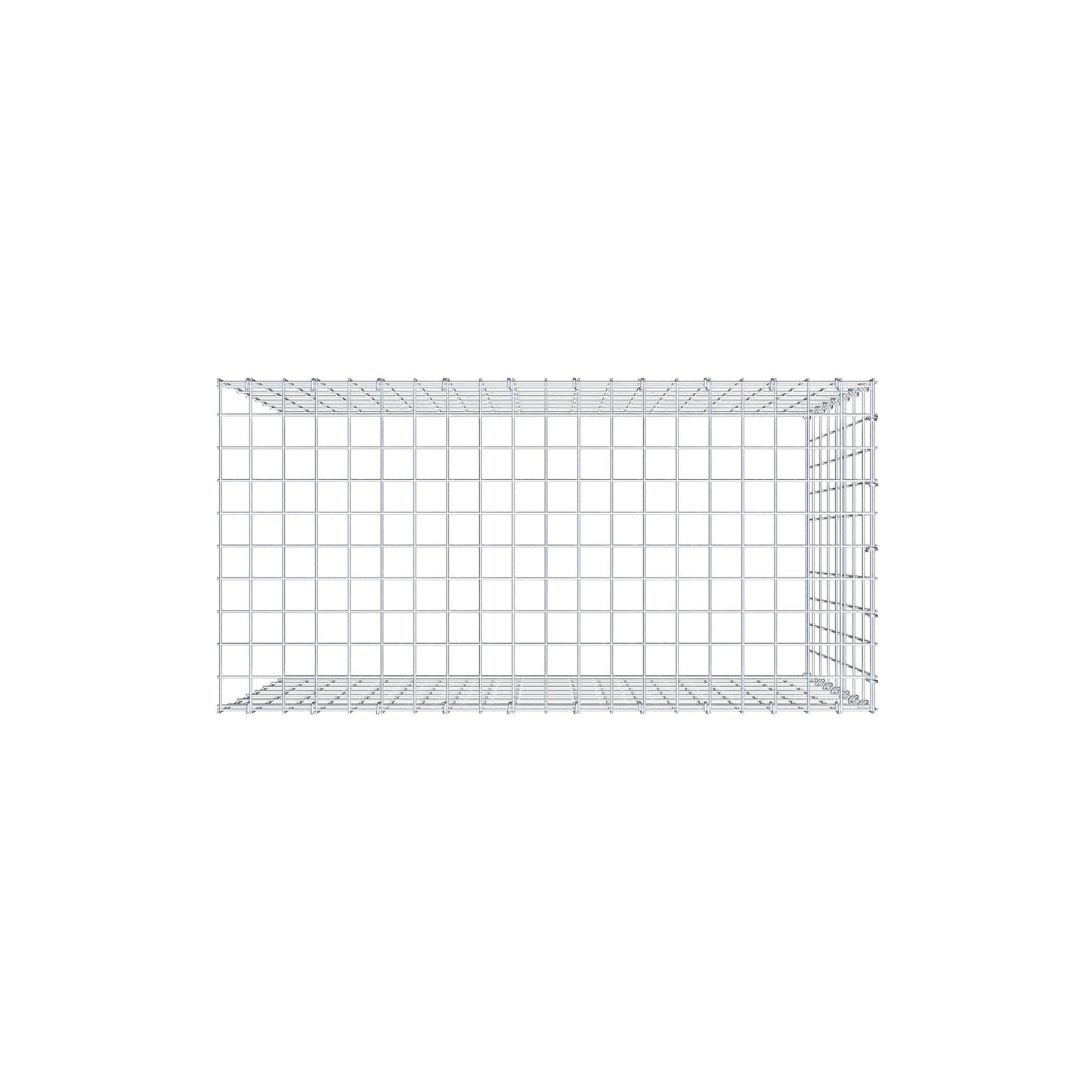 Pila adicional tipo 4 100 cm x 80 cm x 50 cm (L x A x P), malla 5 cm x 10 cm, anillo en C